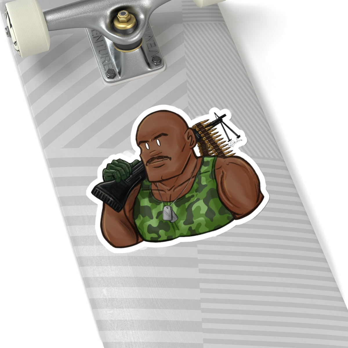 GI-Joe Roadblock Kiss-Cut Sticker