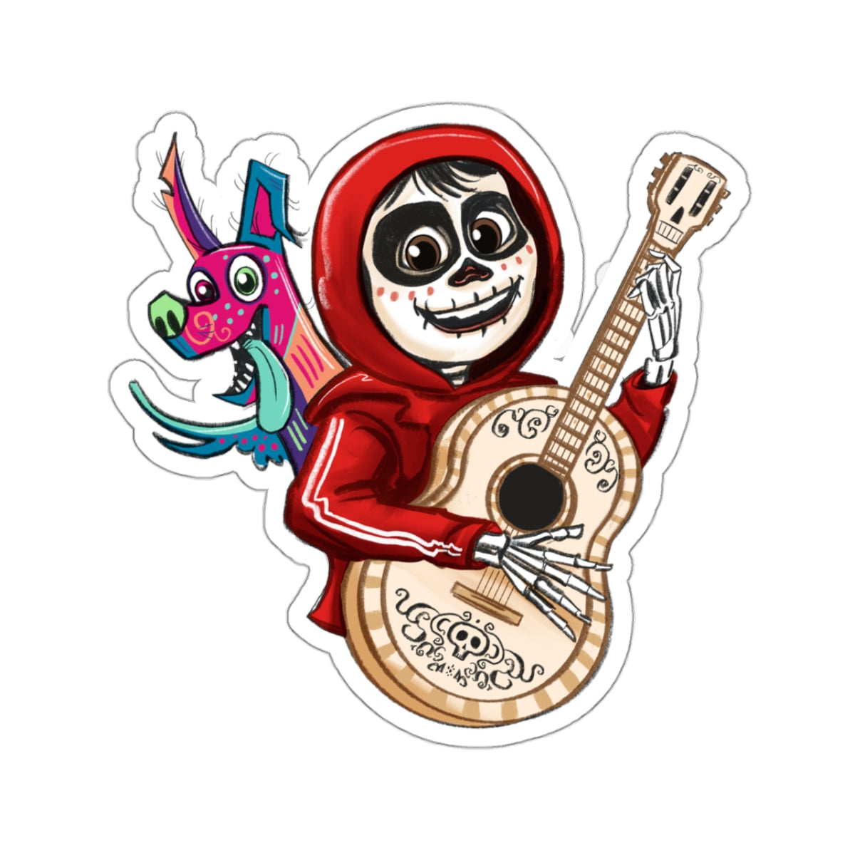 Miguel Dia De Los Muertos Kiss-Cut Stickers