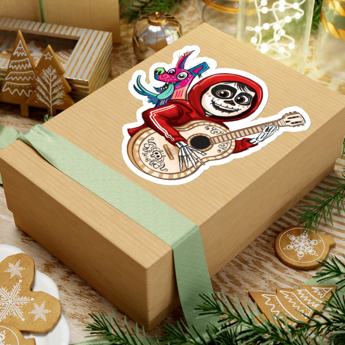 Miguel Dia De Los Muertos Kiss-Cut Stickers