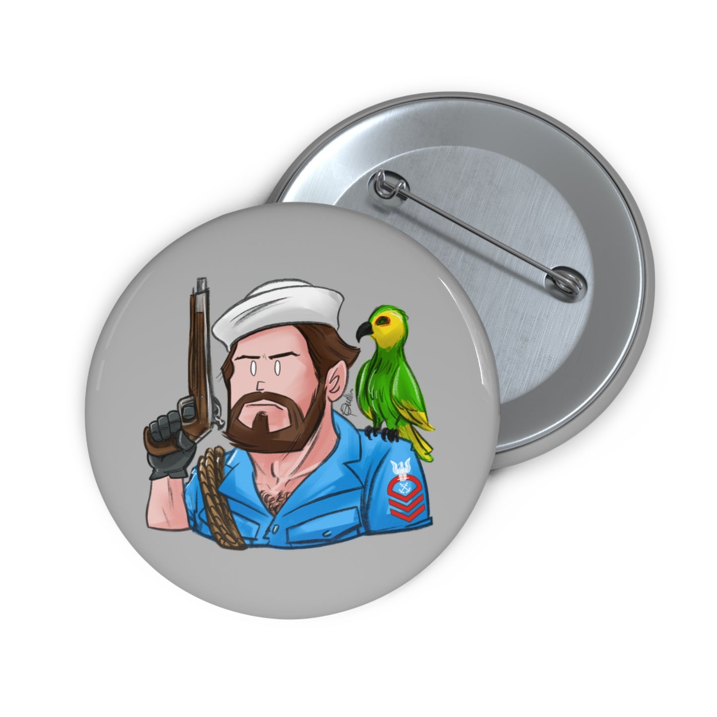 GI-Joe Shipwreck Pin Buttons
