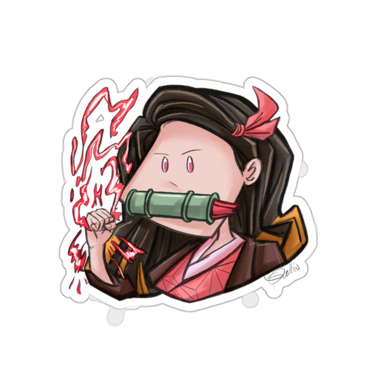Demon Slayer Nezuko Kamado Kiss-Cut Stickers