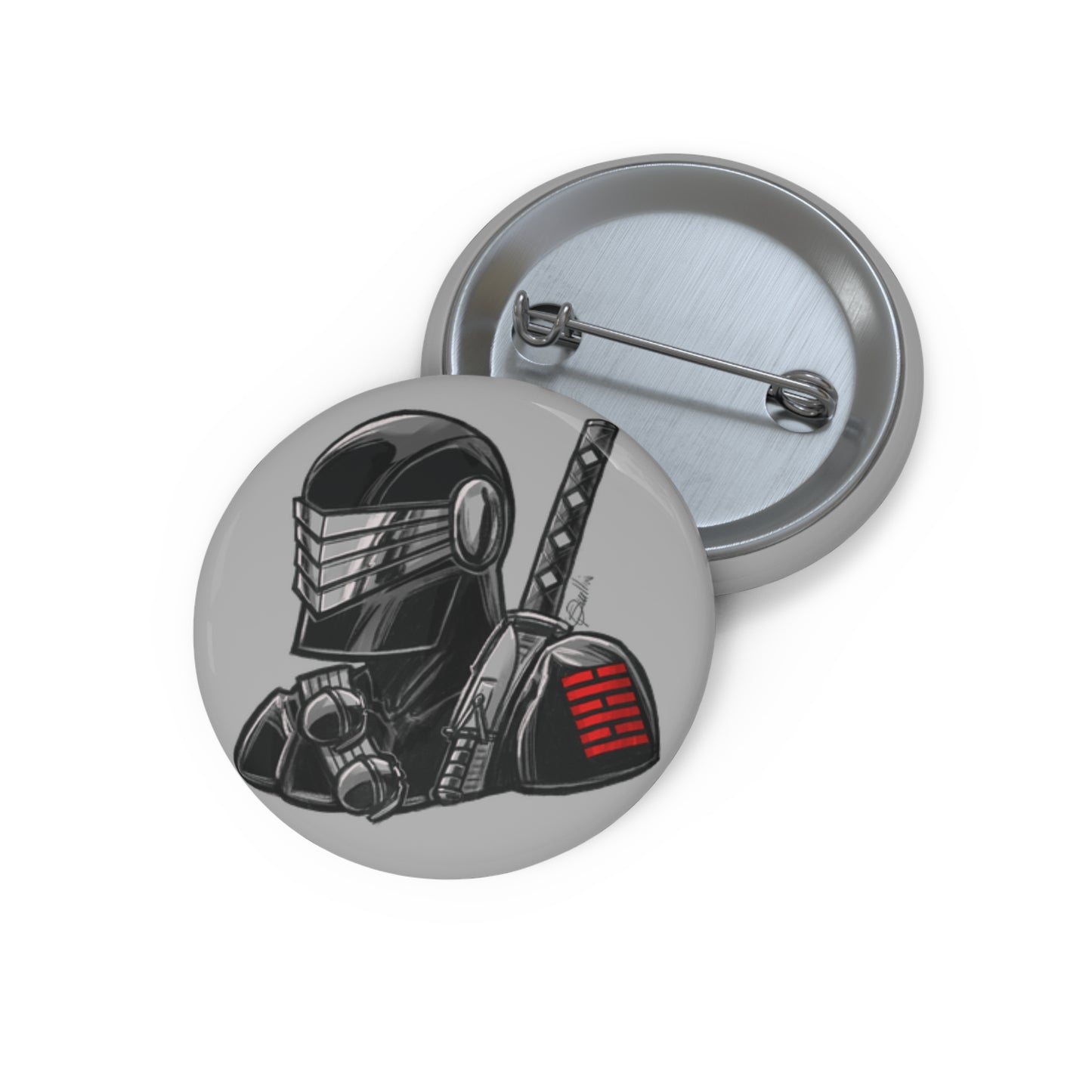 GI-Joe Snake Eyes Pin Buttons