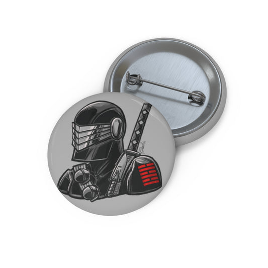 GI-Joe Snake Eyes Pin Buttons
