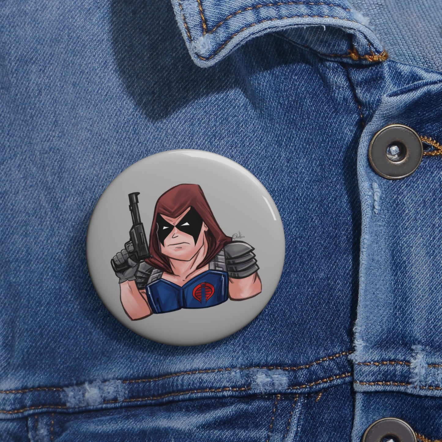 GI-Joe Zartan Pin Buttons