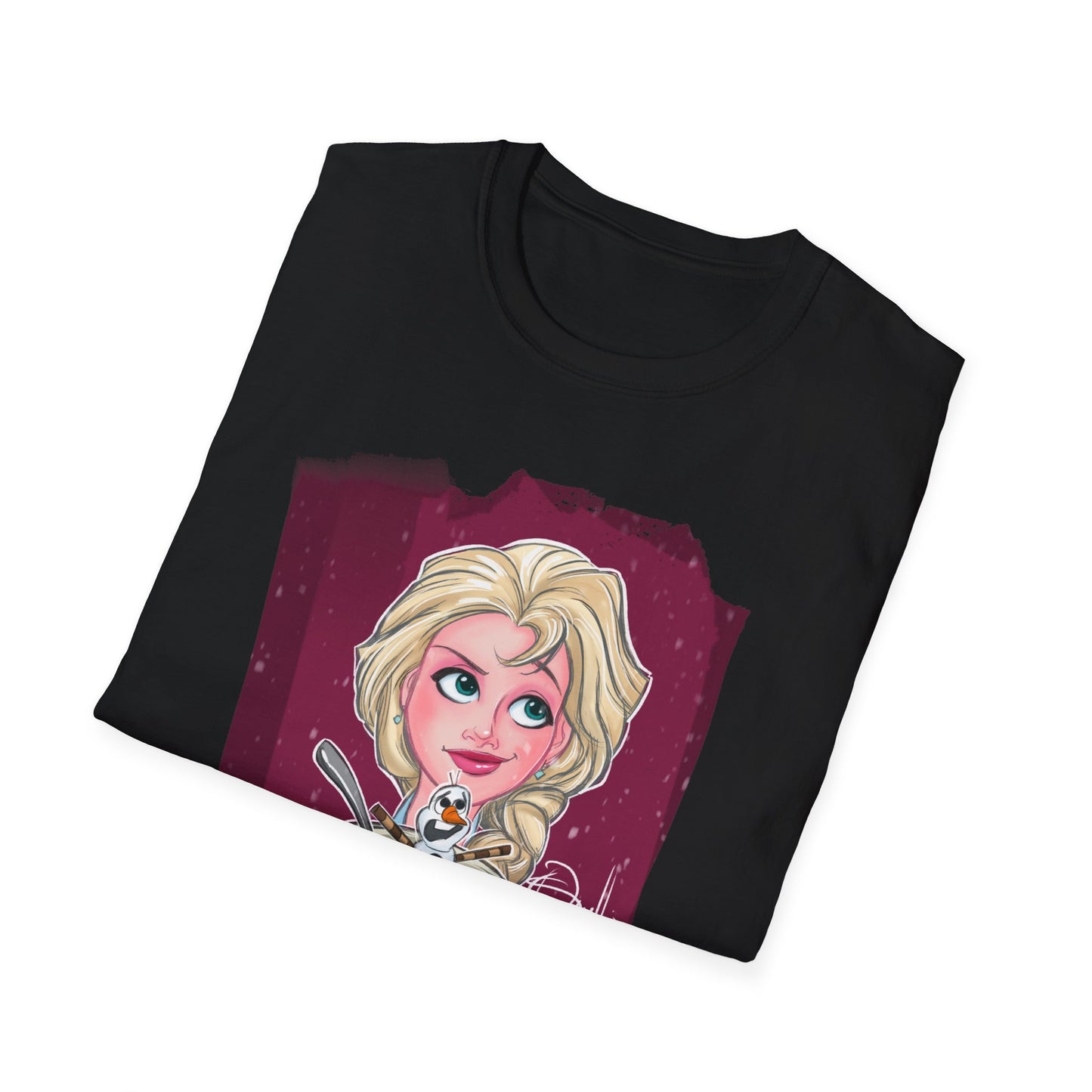 Elsa Enjoying an Olaf Snow Cone T-Shirt