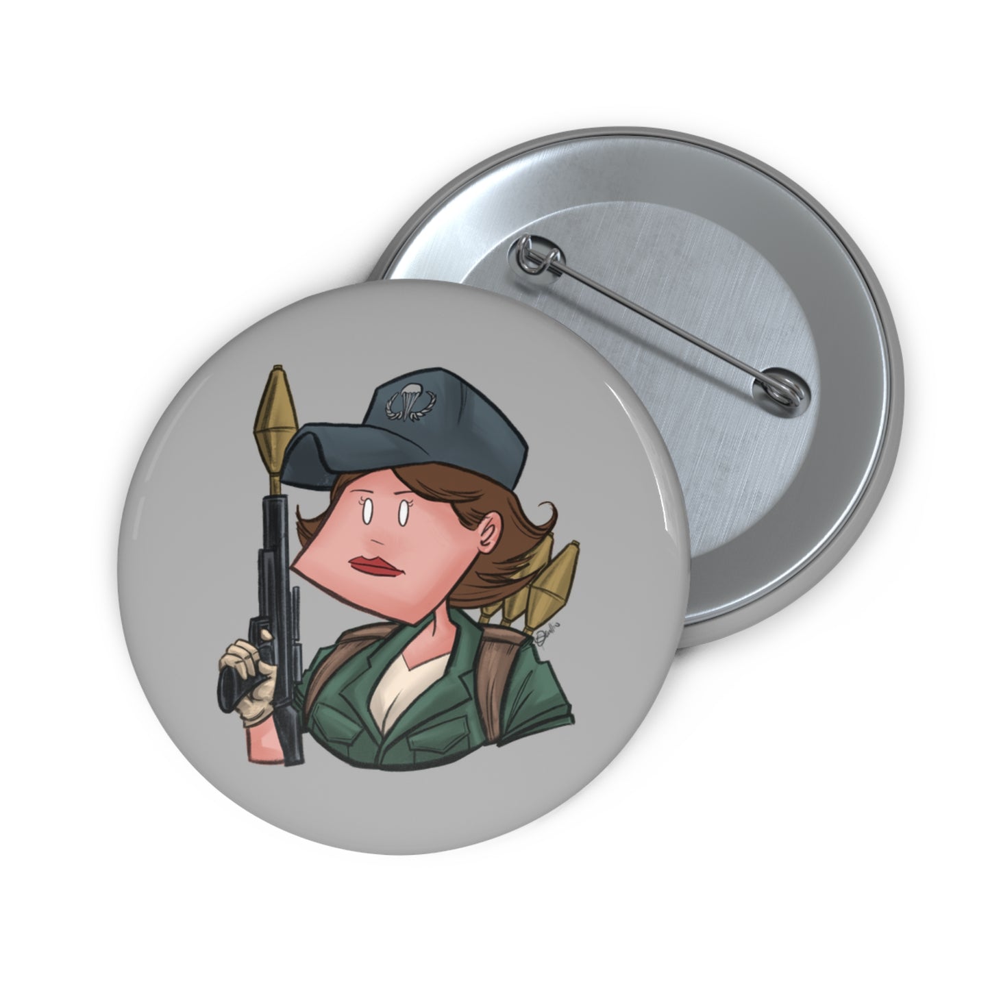 GI-Joe Lady Jaye Pin Button