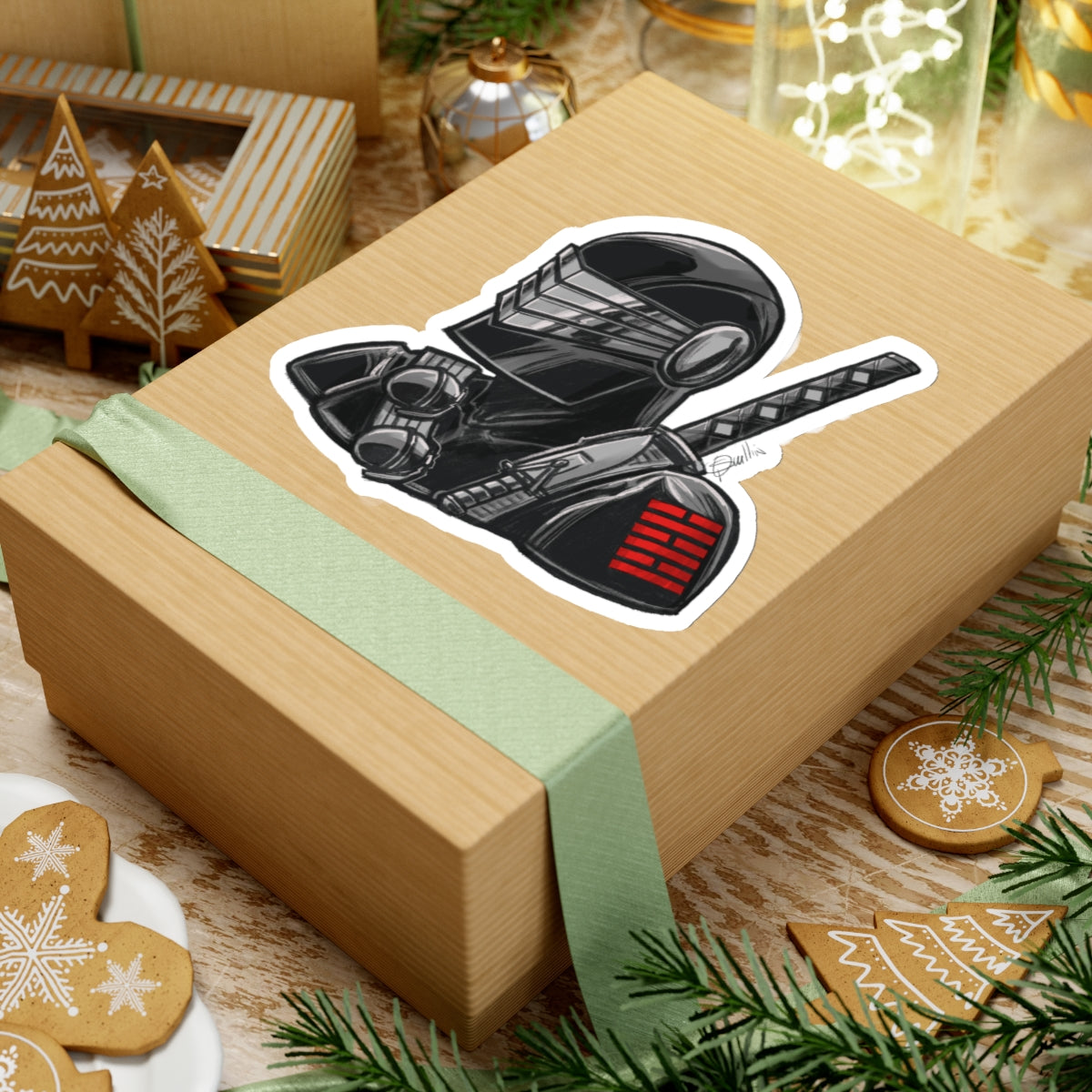 GI-Joe Snake Eyes Kiss-Cut Stickers