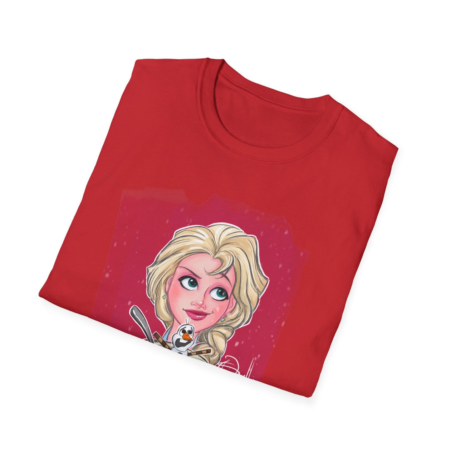Elsa Enjoying an Olaf Snow Cone T-Shirt