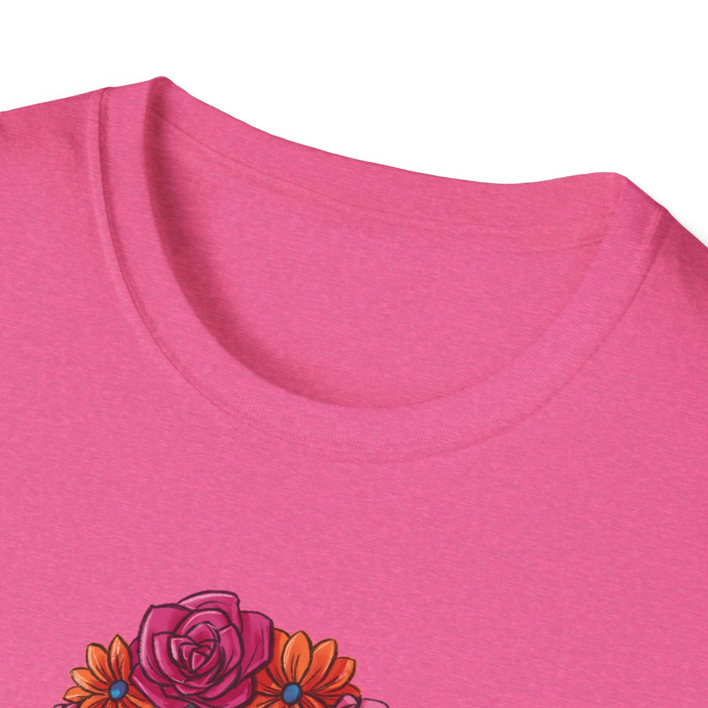 Floral Skull Dia de los Muertos Unisex T-Shirt