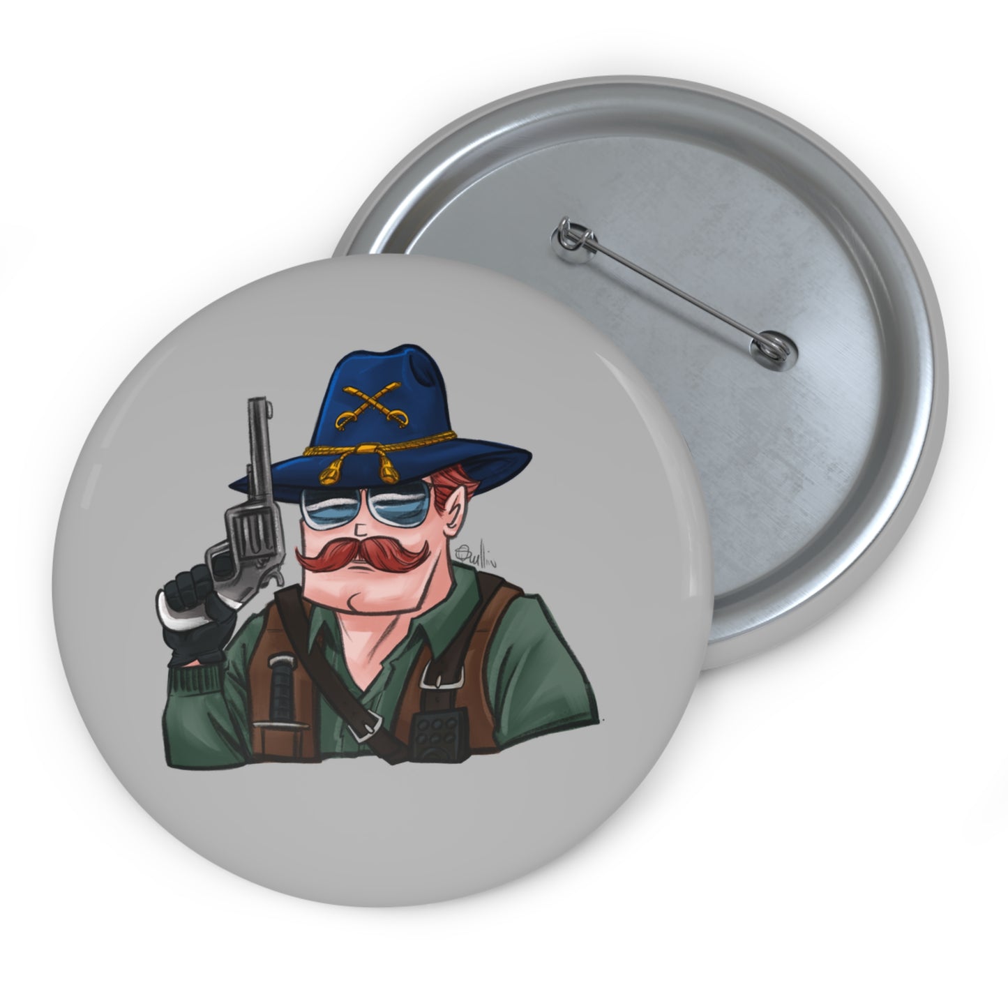 GI-Joe Wild Bill Pin Button
