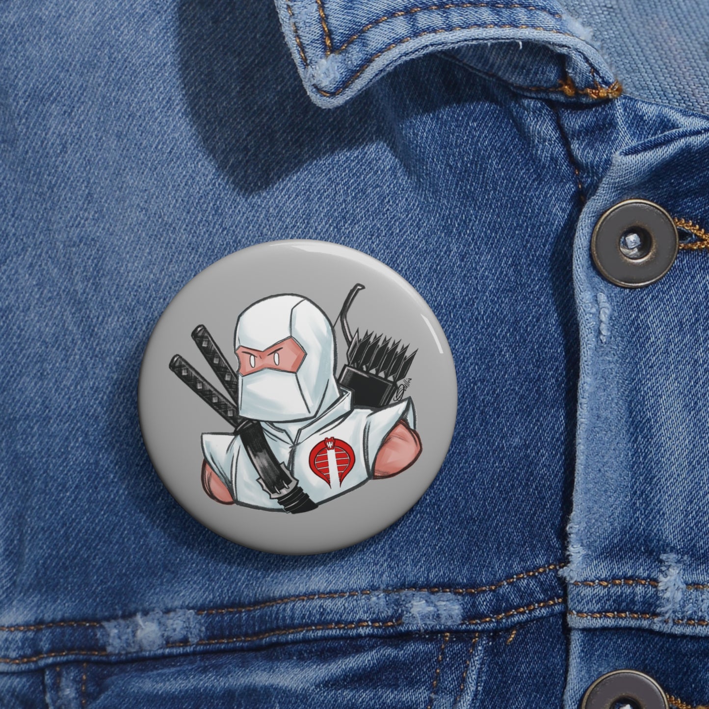 GI-Joe Storm Shadow Pin Button