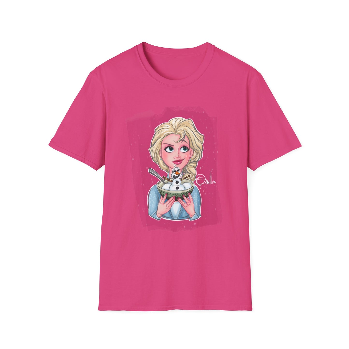 Elsa Enjoying an Olaf Snow Cone T-Shirt