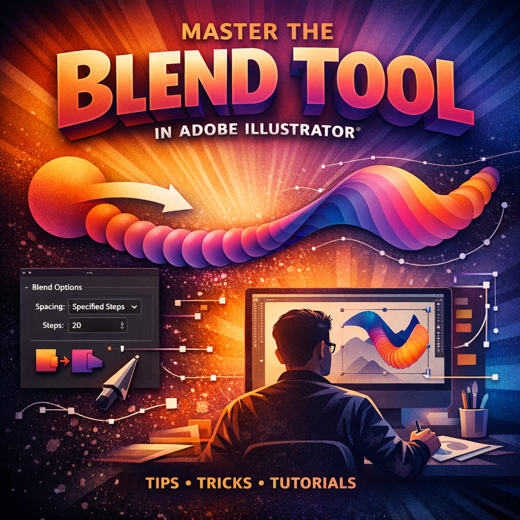 How to Use the Blend Tool in Adobe Illustrator