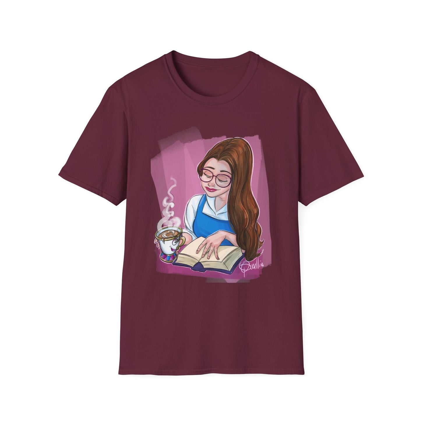 Belle Reading with Chip T-Shirt