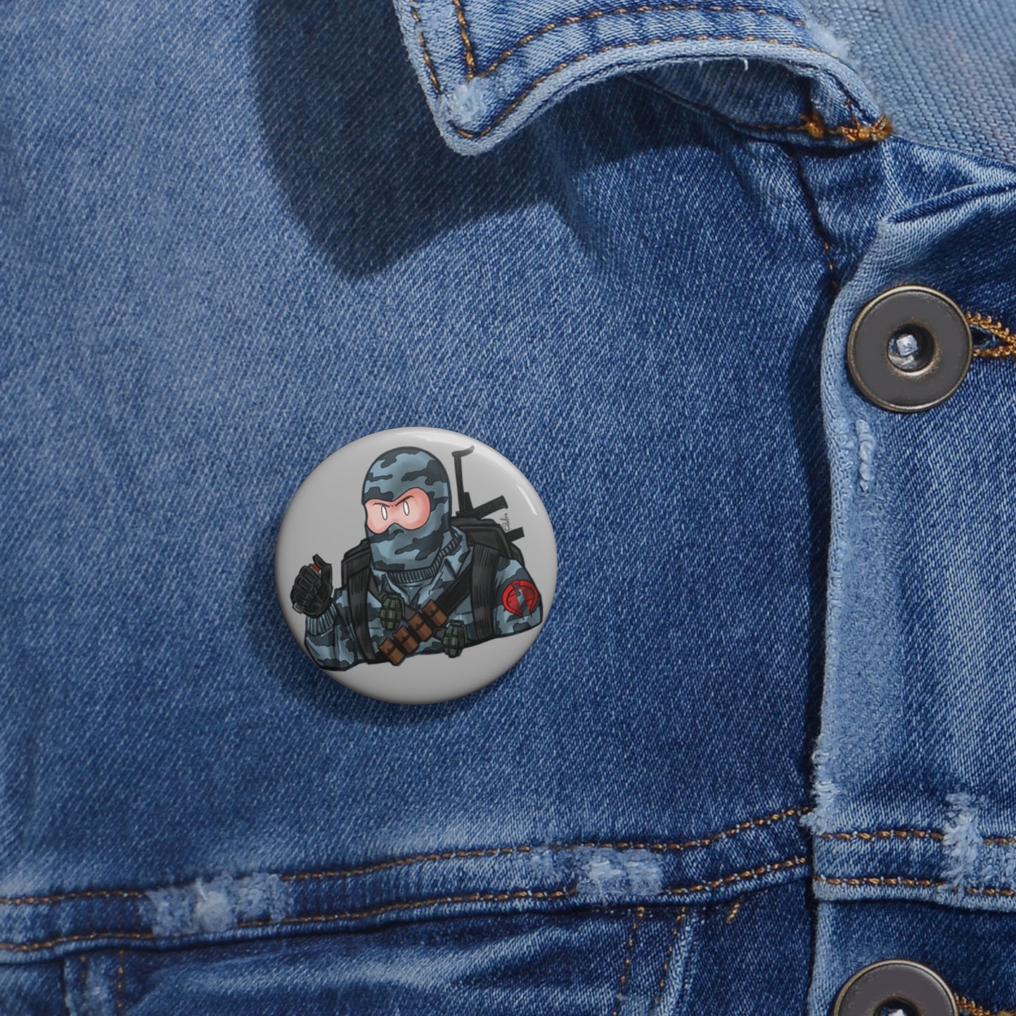 GI-Joe Firefly Pin Buttons