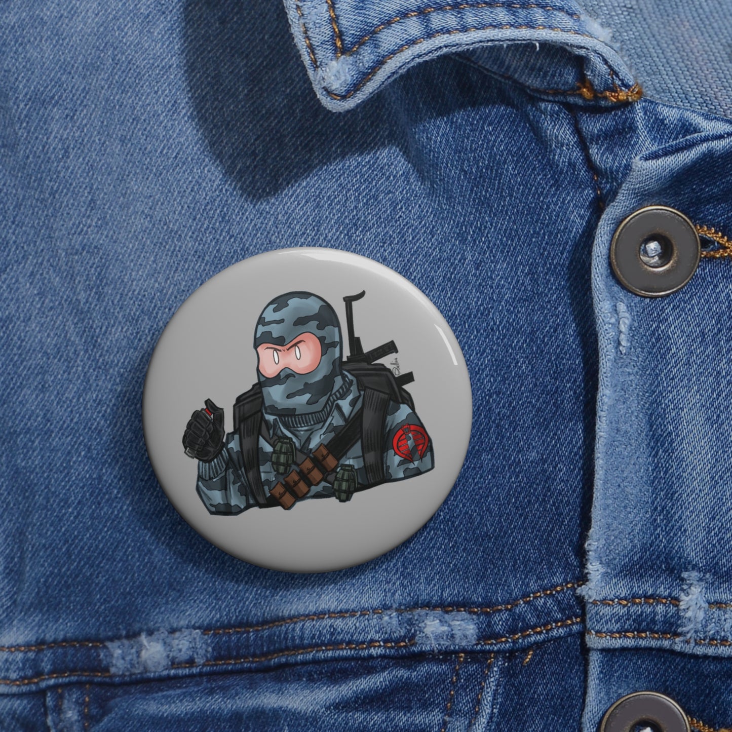 GI-Joe Firefly Pin Buttons