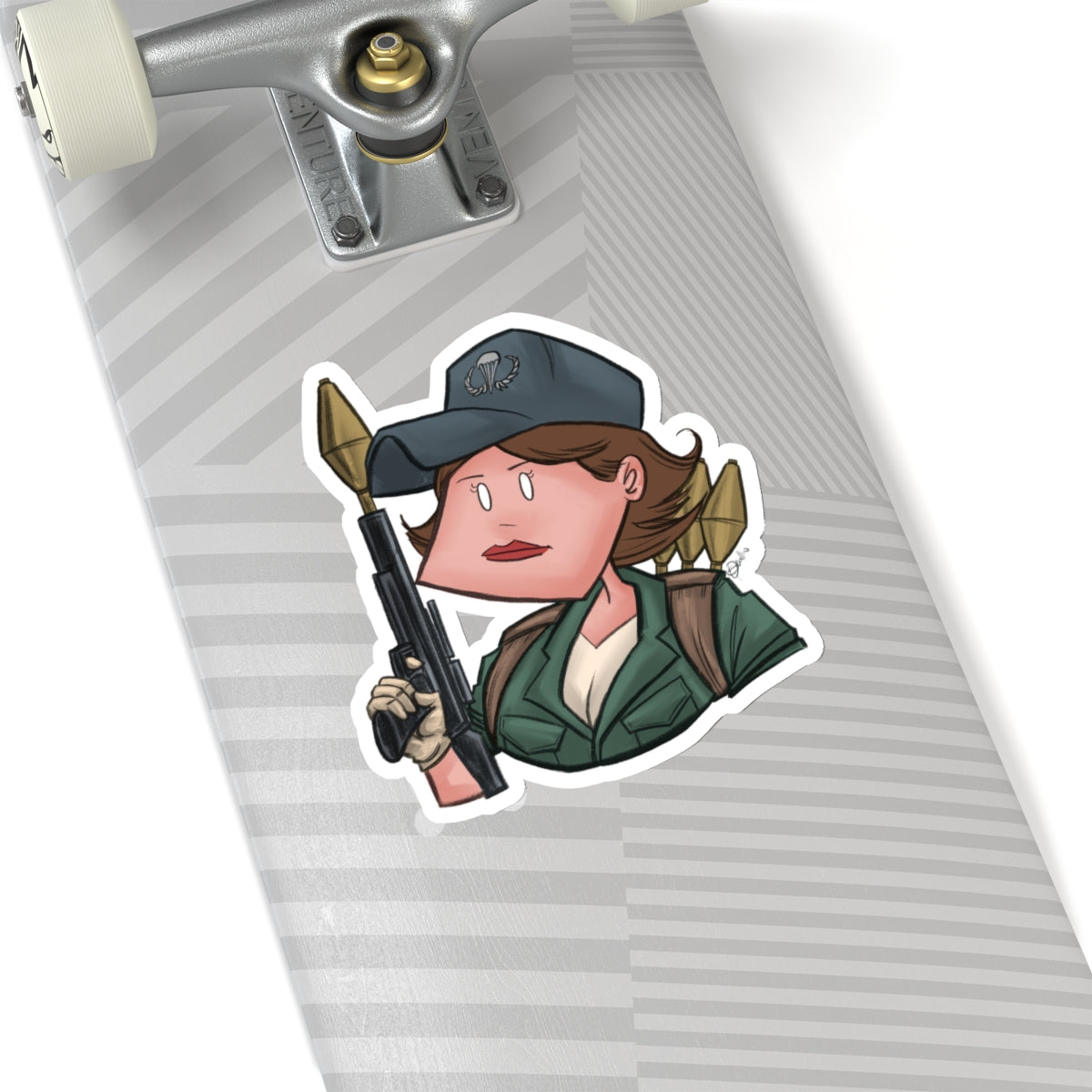 GI-Joe Lady Jaye Kiss-Cut Sticker