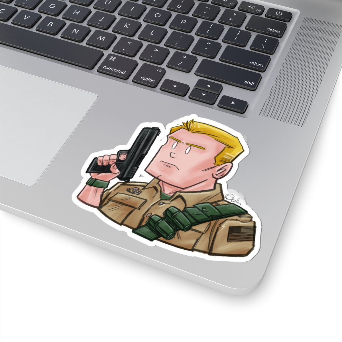 GI-Joe Duke Kiss-Cut Sticker