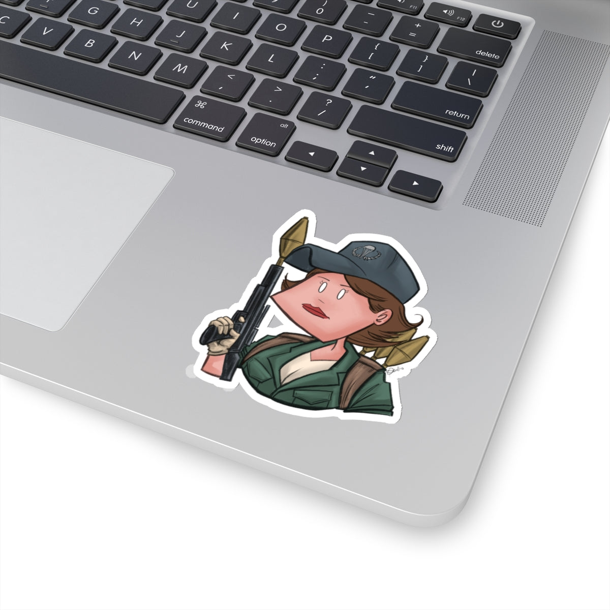 GI-Joe Lady Jaye Kiss-Cut Sticker