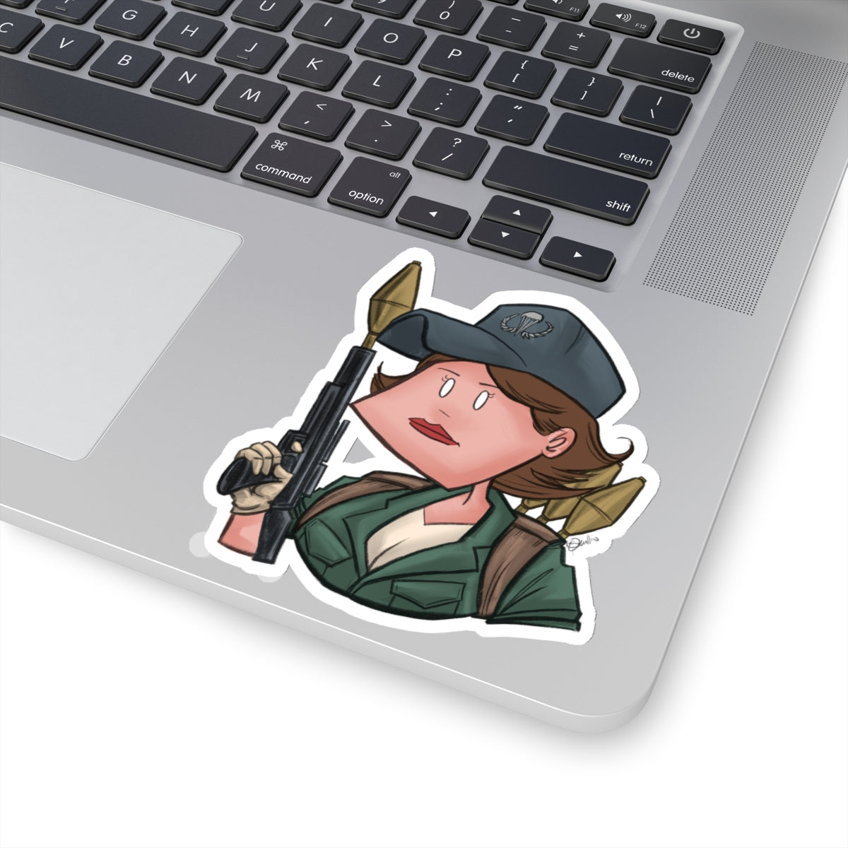 GI-Joe Lady Jaye Kiss-Cut Sticker