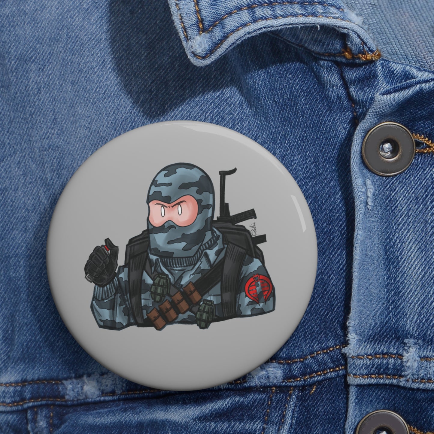 GI-Joe Firefly Pin Buttons