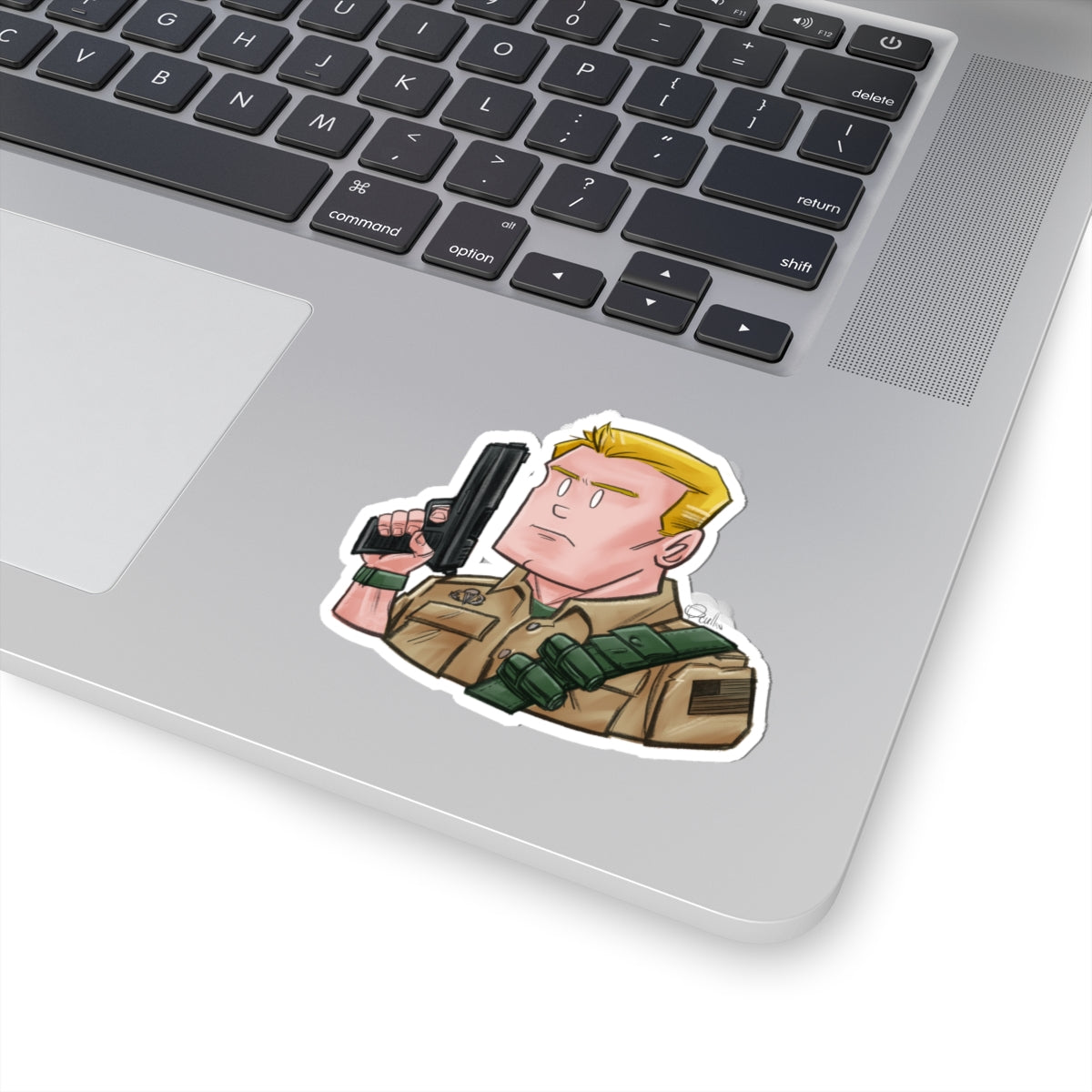 GI-Joe Duke Kiss-Cut Sticker