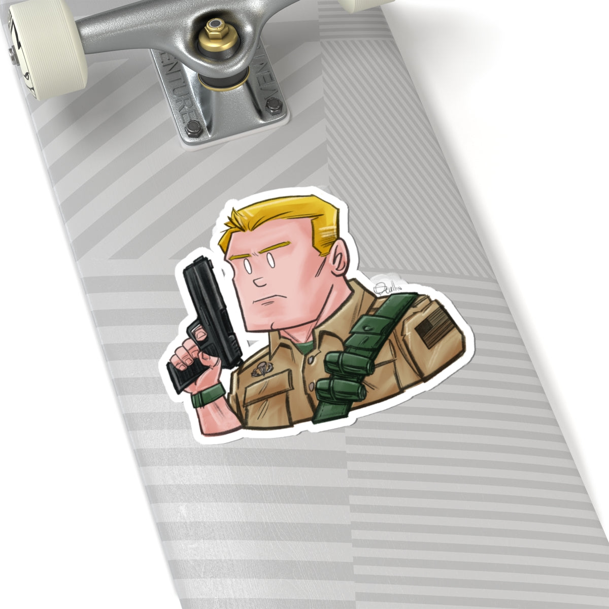 GI-Joe Duke Kiss-Cut Sticker