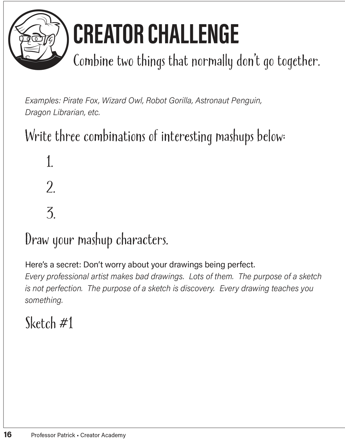 The Character Creator Workbook – Create & Draw Your Own Original Characters